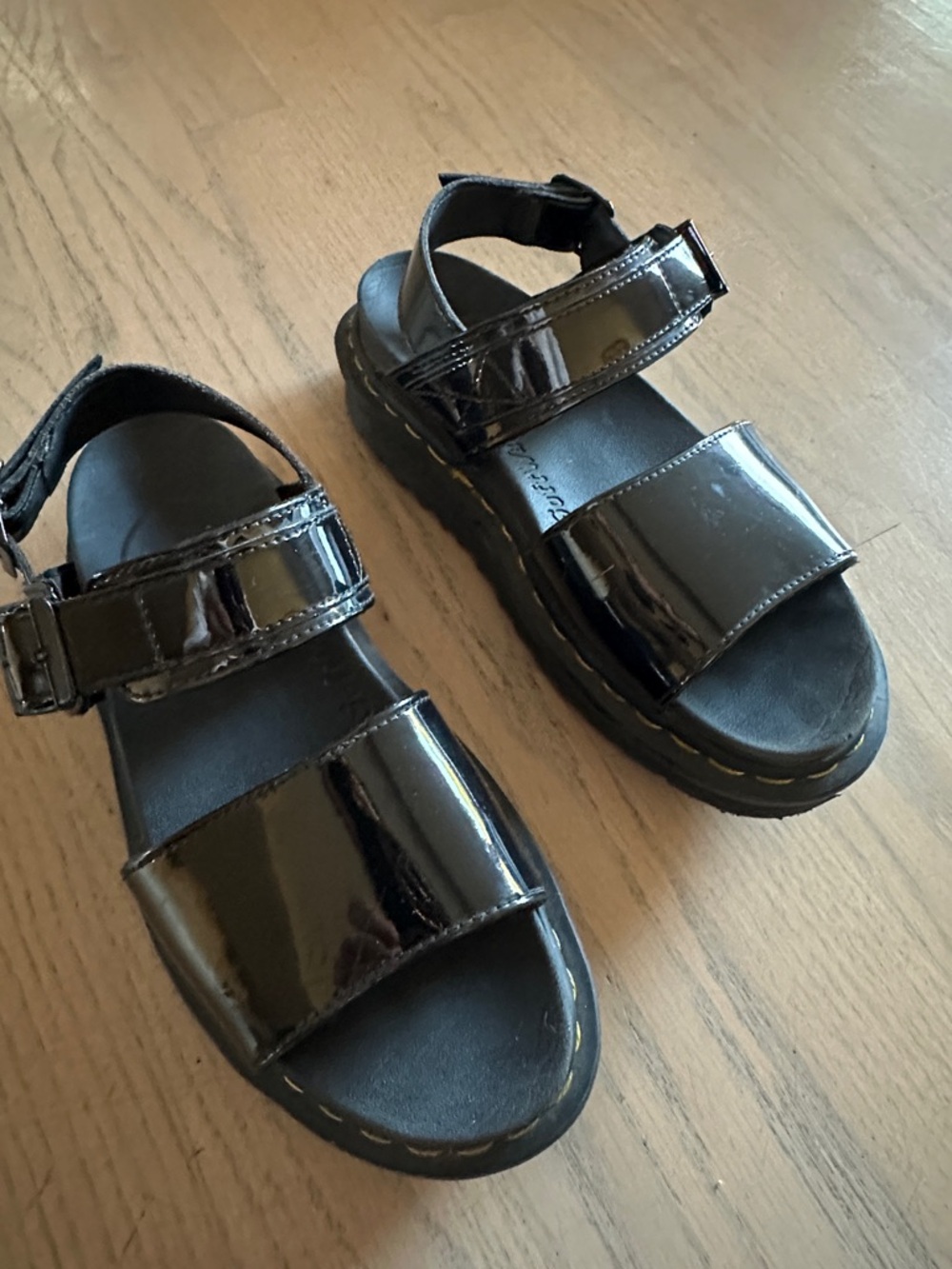 Doc Martens Patent Leather platform sandals